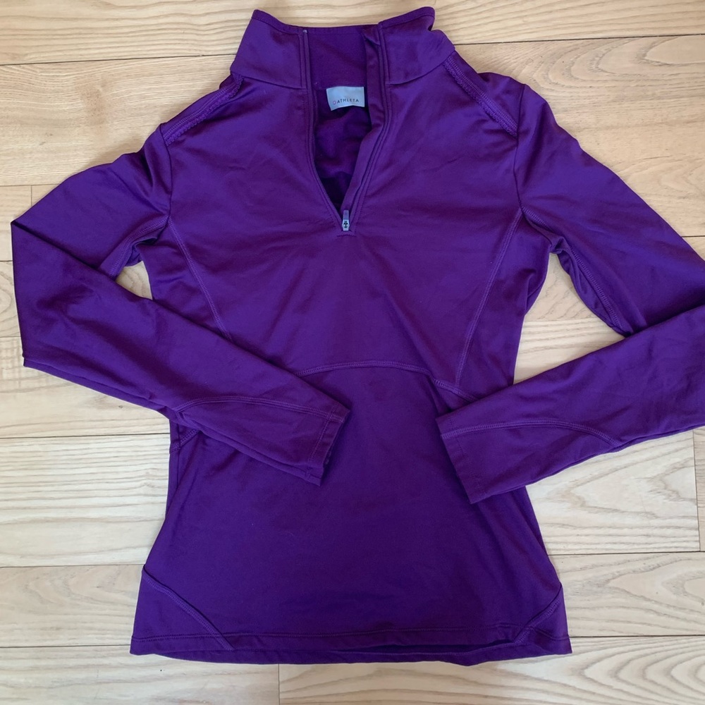 Athleta Purple Quarter Zip